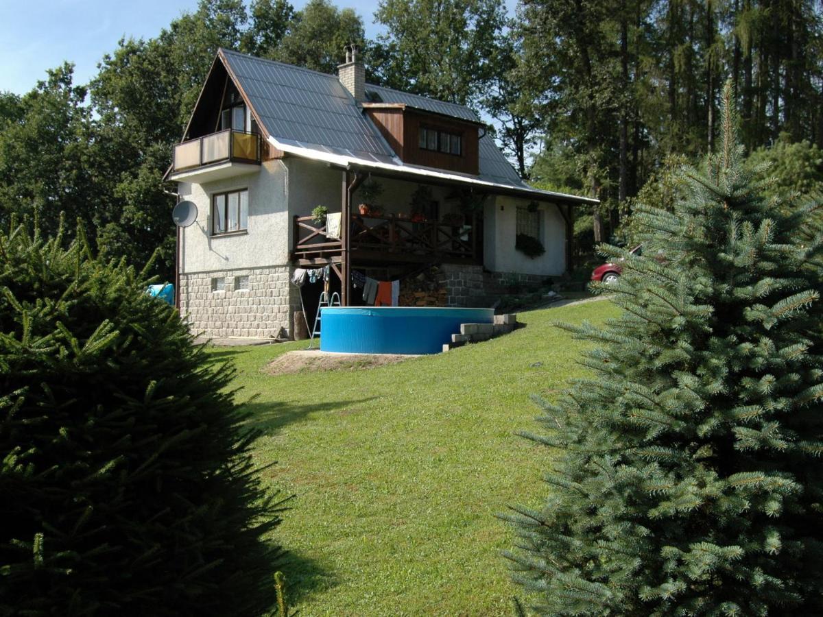 House With The Pool And Fenced Garden Villa Hnanice  Bagian luar foto